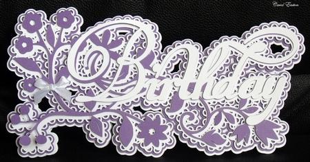 Birthday Floral Topper
