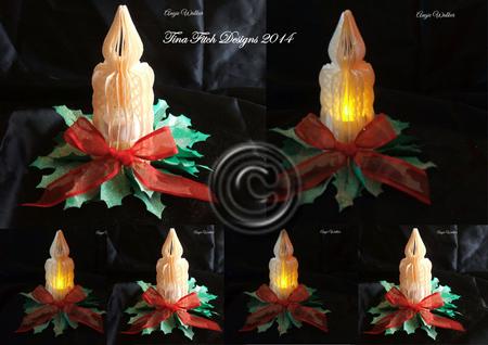 3D Christmas Tealight Candle Only