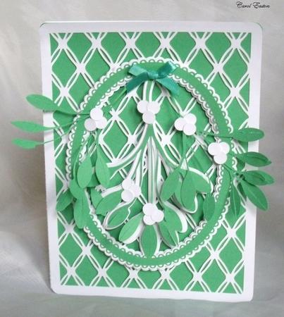 Christmas Mistletoe Layered Card