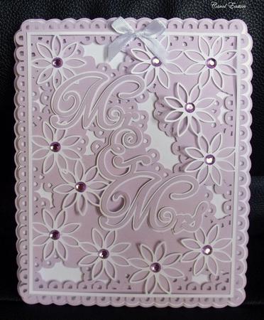 Mr & Mrs Floral Topper
