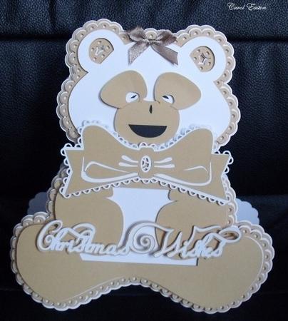 Christmas Teddy Layered Card