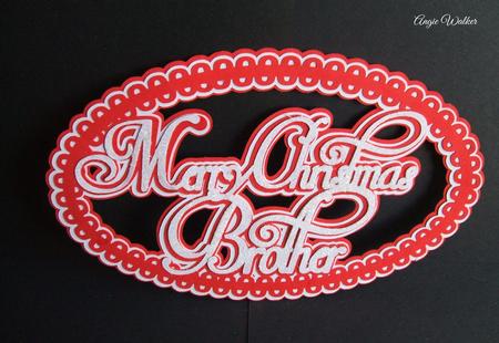 Merry Christmas Brother Topper Only