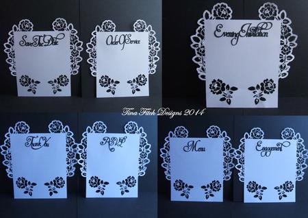 Rose Wedding Stationery Set