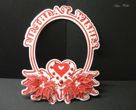 Christmas Birthday Poinsettia Topper