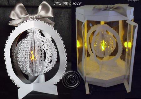 Bauble Tealight Snow Globe