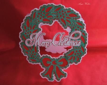 Christmas Berry Wreath Card
