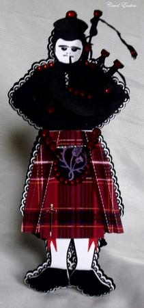 Scottish Piper Card