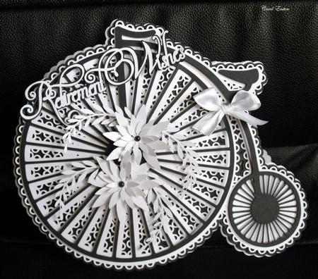 Retirement Penny Farthing Card Design Space