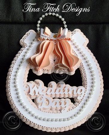 Wedding Bell Horseshoe Topper Designs Space