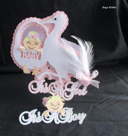 Boy or Girl Stork Card