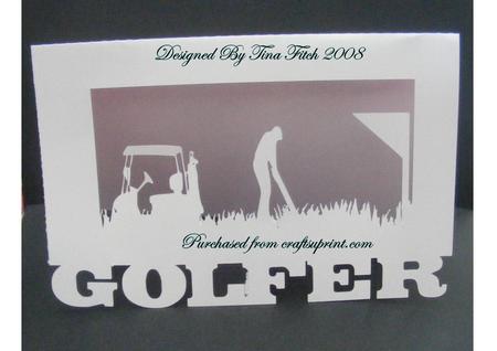 Golfer Frame Card
