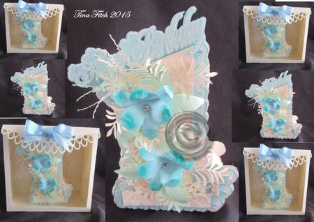3D Number Scalloped 1 & Box