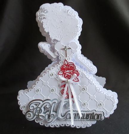 Girl Holy Communion Card