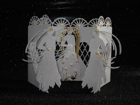 Art Deco Lady Fronted Door Card