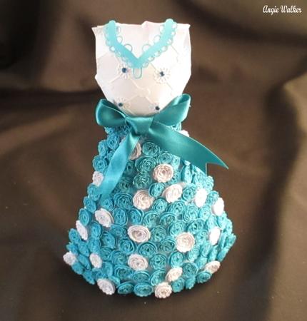 3D Floral Dress & Box