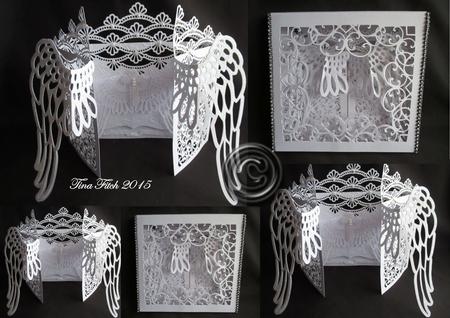 Angel Wings Sympathy Door Card & Box