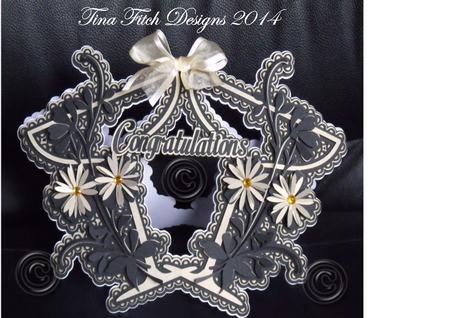 Congratulations Flourished Glass Card