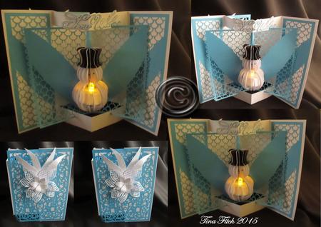 Tealight Snowman Inside Card