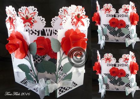 Best Wishes Rose Front Door Card