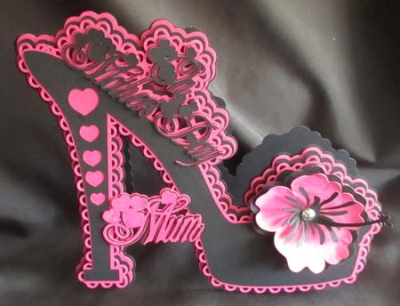 Mother's Day Floral Shoe Card