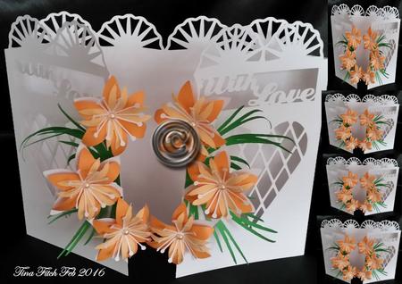 Stargazer Lily Door Card