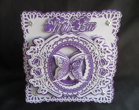 With Love Oval Card