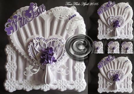 Iris Flower Burst Card