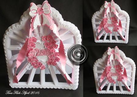 Curved Floral Burst Card
