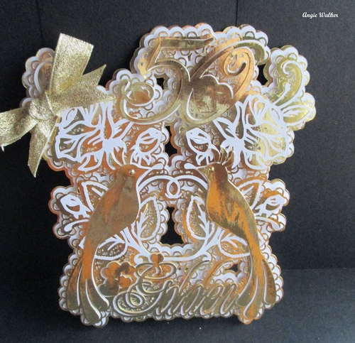 Golden Love Bird Topper