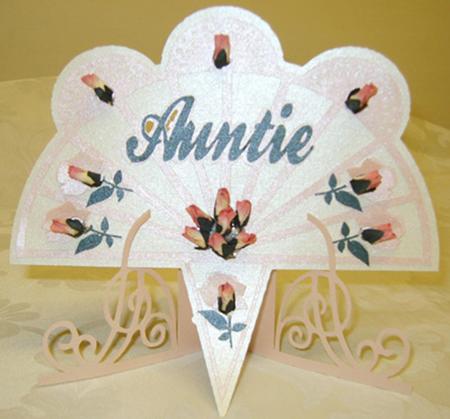 3D Auntie Fan And Stand