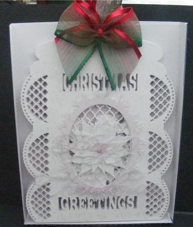 Christmas Lattice Tag Card & Box