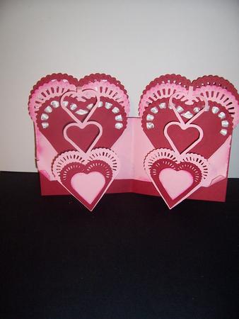 Double Heart Book Cards