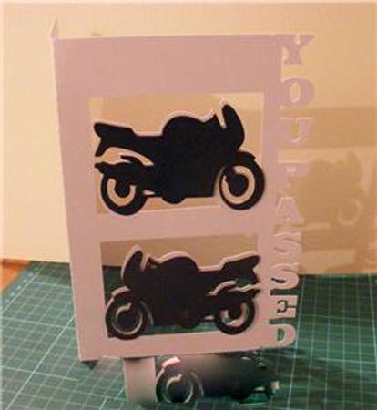 You Passed Motorbike Card