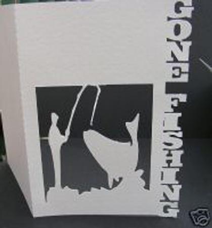 Gone Fishing Frame Card