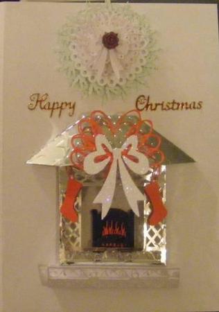 3D Christmas Fireplace Embellishment