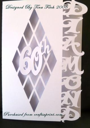 Diamond Wedding Anniversary Card