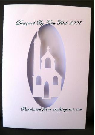 Wedding Church Frame Card