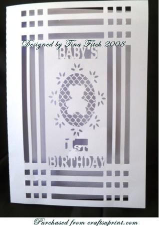 Babys 1st Birthday Card