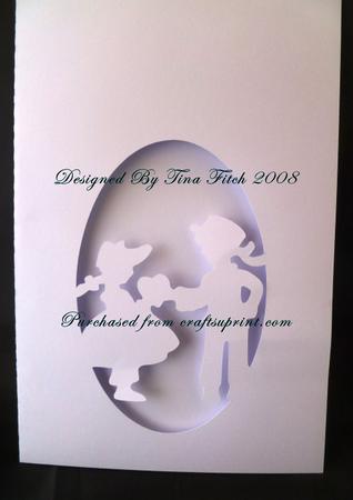 Boy And Girl Frame Card