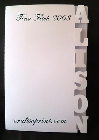 Alison Name Edged Card