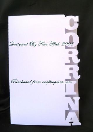 Corrina Name Edged Card