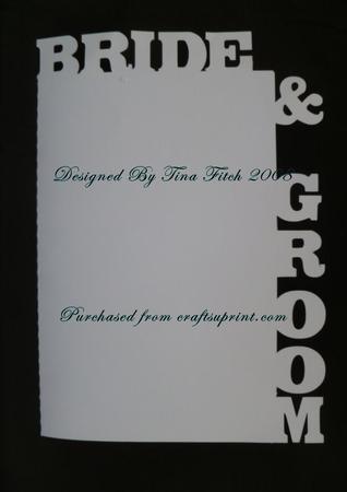 Bride And Groom Edged Card