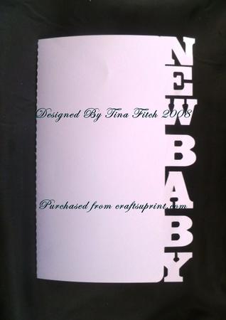 New Baby Edged Card