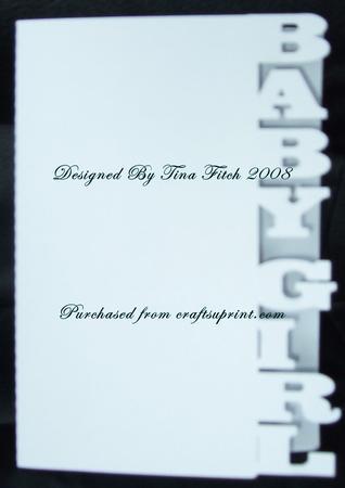 Baby Girl Edged Card