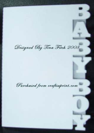 Baby Boy Edged Card