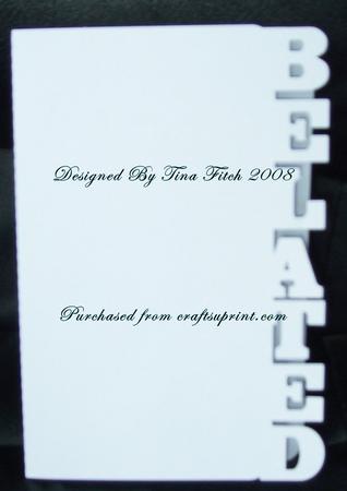 Belated Edged Card