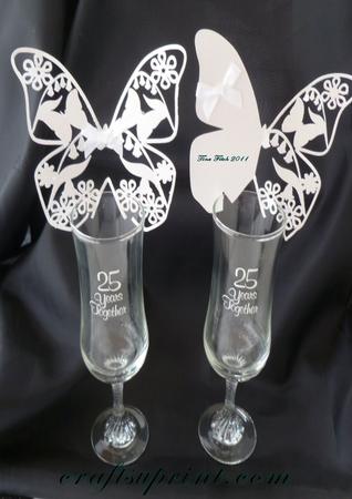 Wedding Glass Place Cards