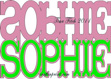 Sophie Name Layered Card