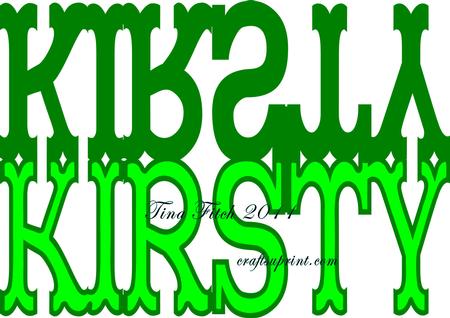 Kirsty Name Layered Card