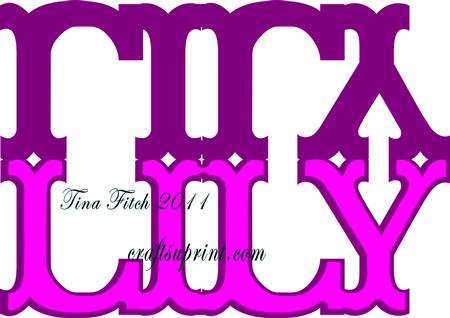 Lily Name Layered Card
